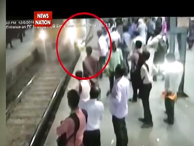Pregnant Woman Pushed to Death Under Oncoming Train by Chain Snatcher
