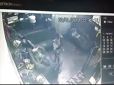 Man Carrying Child on Hip Shoots and Kills Another Guy