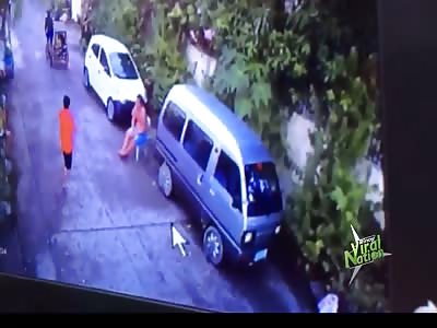 Man Sitting by the Side of the Road Shot Dead by Bikers. Action @2:00