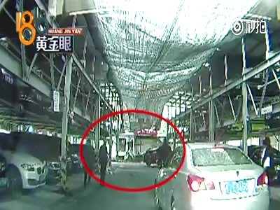 Mother and Daughter Crushed by Out of Control Car in the Parking Lot