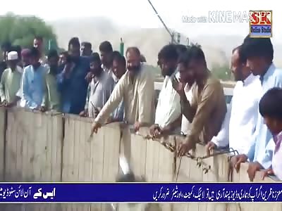 Wall of Death Accident. Is that guy watching responsible? 