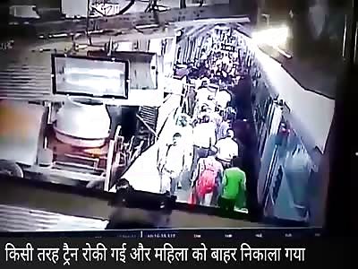 Woman Falls Between Train and Platform 