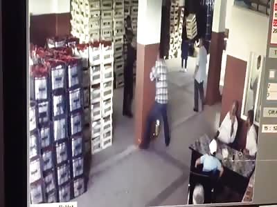 Man Shot Dead with Close Range Shots Inside a Vegetable Market