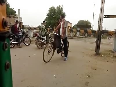 Man Jumps in Front of Train While a Person was Filming. Skip to :53