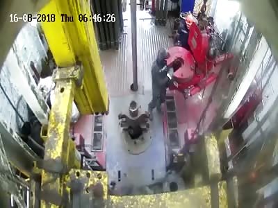 Worker's Hand got Crushed in Oil Rig Accident