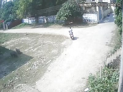 Biker Groping Schoolgirls 