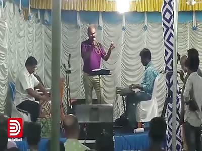 Father of the Bride Died While Singing on Stage. Skip to 1:08