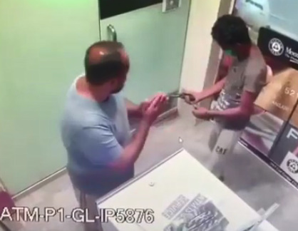 Murder inside ATM Booth