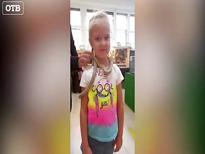 Snake Bites 5 Year Old on the Face in Russian Petting Zoo
