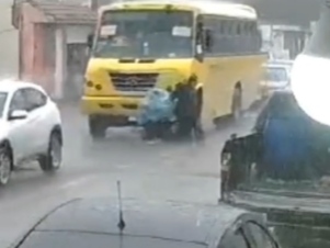 Passenger Bus Runs Over 2 Kids In Mexico