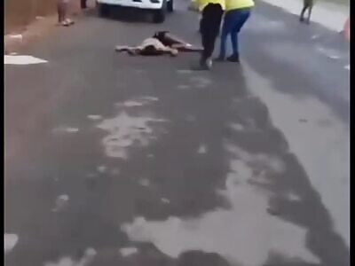 TRUCK HITS MOTORCYCLE IN SANTO DOMINGO, D.R.