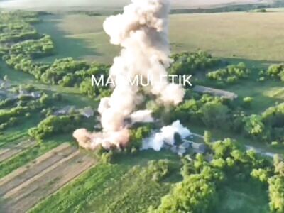 JDAM airstrike on Russians