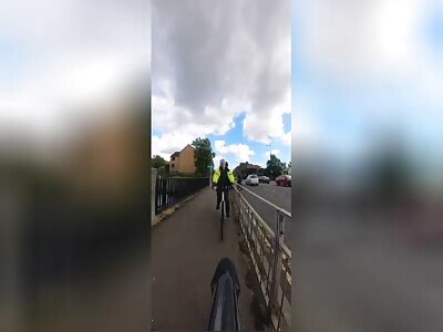 Scottish Sauron Rider KO's Cyclist