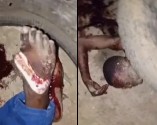 Two gang members captured and butchered by rivals