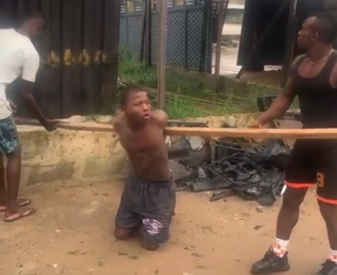 Nigerian man punished hard for stealing from his boss 