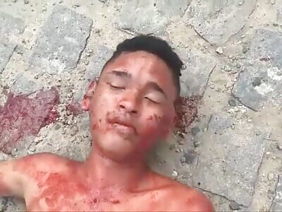 Guy gets beaten brutally in Brazil