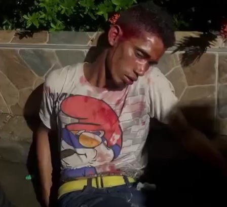 Thief nearly killed after trying to rob old lady 