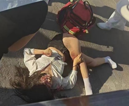 Female Biker Crashed Dead by Stupid Driver 