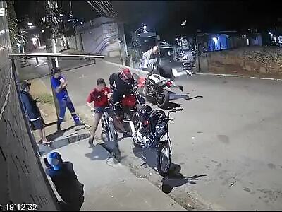 Motorcycles Colliding