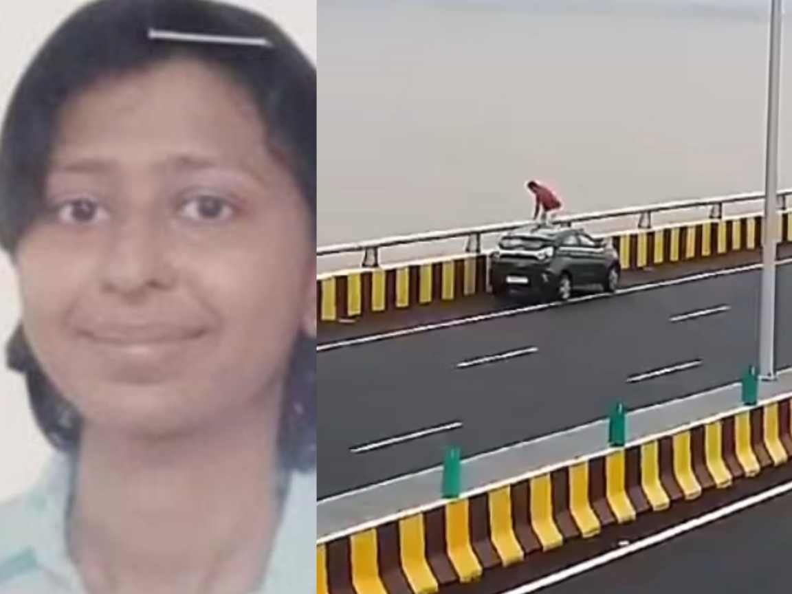 Woman Jumps From Atal Setu Bridge In India
