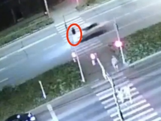 Teen On Scooter Has No Time To Stop