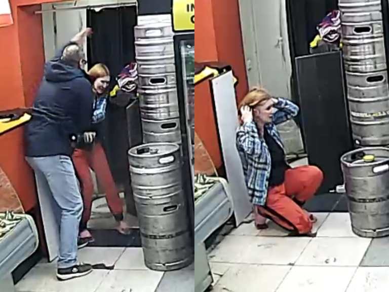 Man Beats Female Cashier In Beer Store