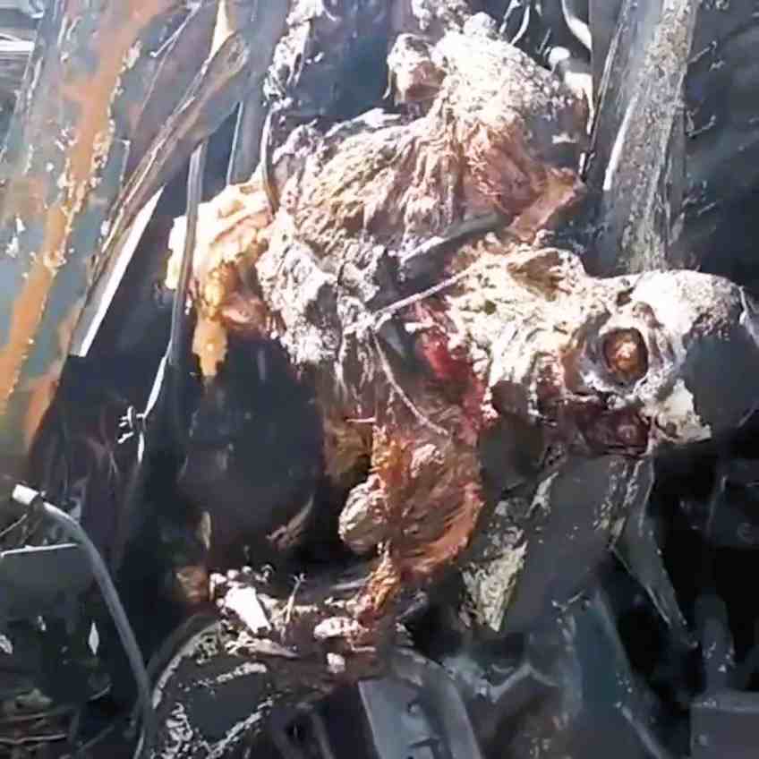 DAMN: Russian Soldier Burned Alive—Eyes Starring & Skin Slough Off 