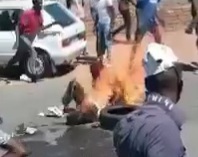 Thief Burned Alive by Angry Crowds in South Africa 