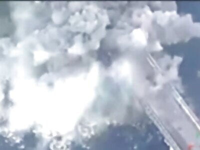 Destruction of a bridge in the Kursk region