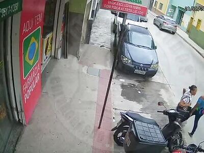 lady crosses and was brutally run over