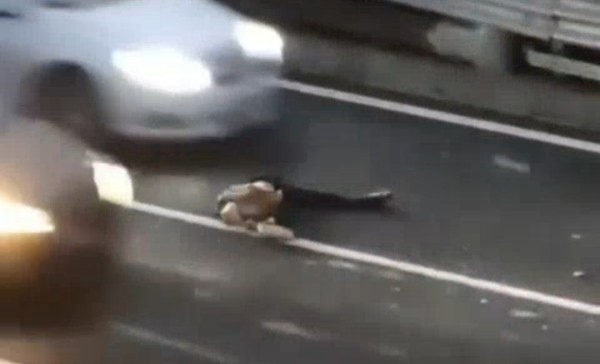 Man was hit by a car but no one cares