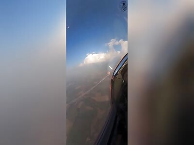 Ukrainian MiG-29 Intercepting Shahed Kamikaze Drone With R-73 Missile