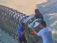 Security Guard gets Crushed to Death During Forced Entry