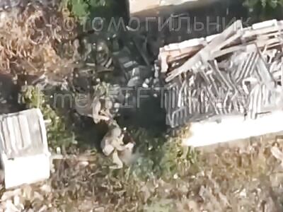 Stabbing and shooting a Ukrainian, (different angle).