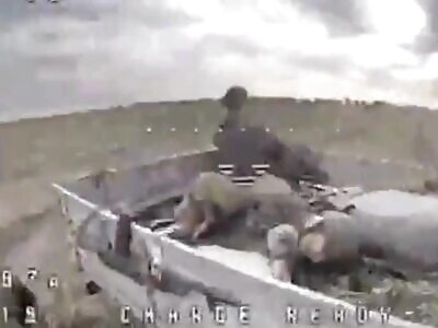 RUS UNIT ATTACKED BY DRONE