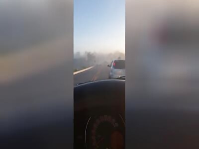 Man films a terrible accident on the streets of Brazil