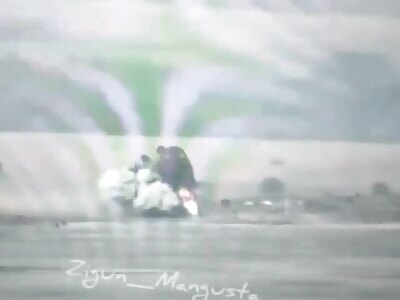 Russian tank goes to hell with its crew