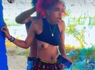 Free Hair Cut and Punishment for Haitian Woman 