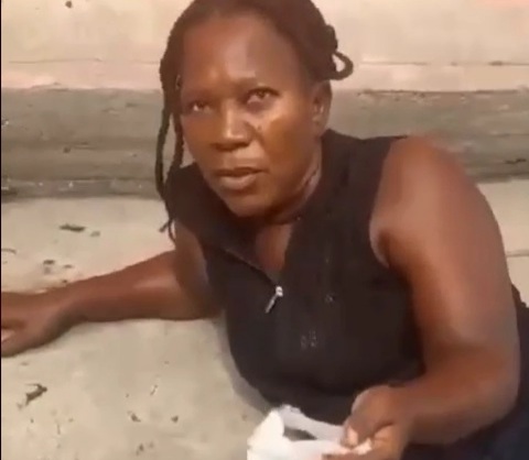 Haitian woman with horrific leg wound after getting shoot