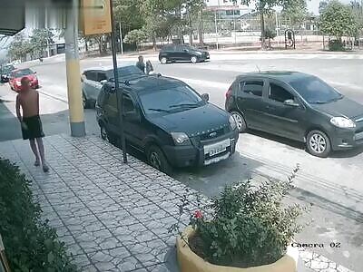 Hitman strikes a guy out with family