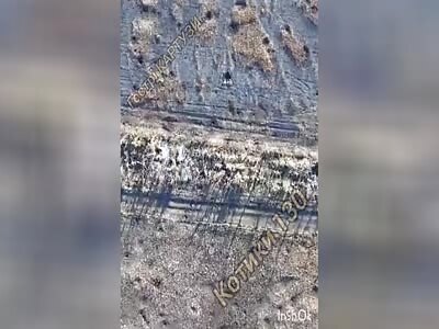 Ukrainian Drone Drop On Russian Mavic Drone