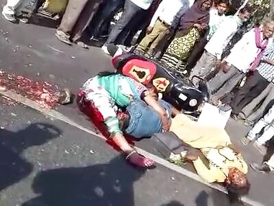 Crying Over Her Dead Husband