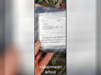 Ukrainian killed and disfigured by shrapnel.