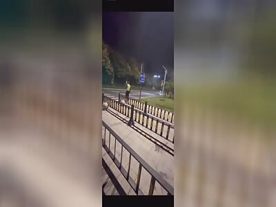 policeman is run over