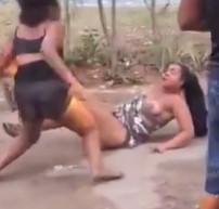 Chicks Fight Tits Out.