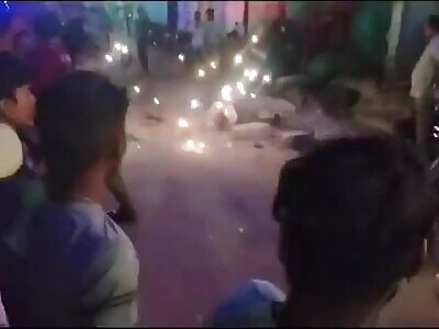 Jumper Hits Live Wires on The Way Down