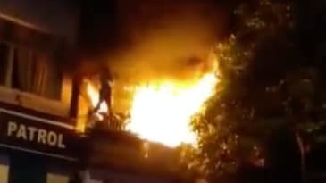 Girl Trapped on Balcony Burns Alive after Apartment Catches Fire