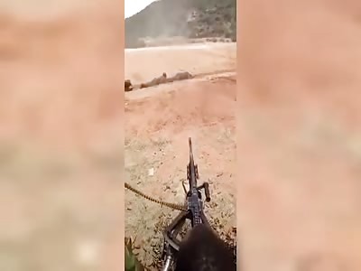 soldier recruits getting shot at during training 