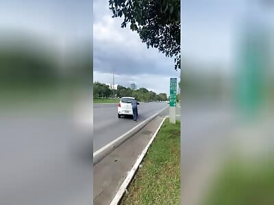 MAN HIT IN HIGH SPEED 