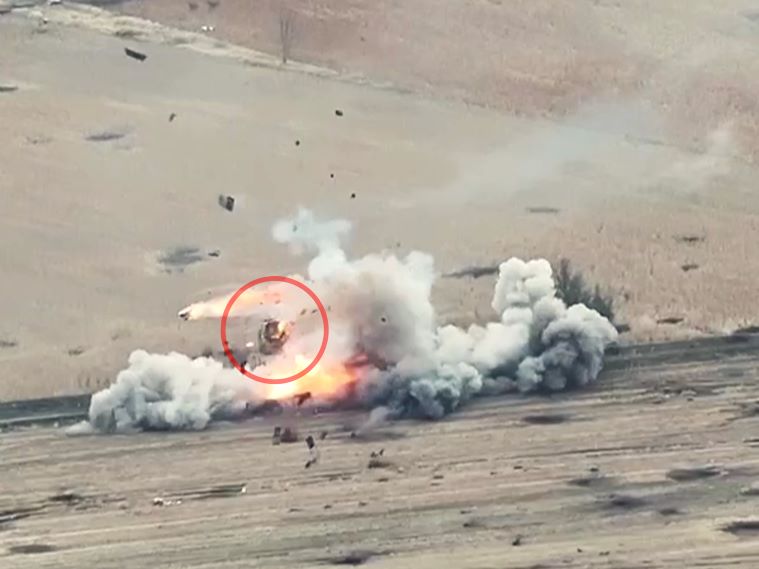 Sweetspot Hit Sends Russian Tank Crew on Space Mission